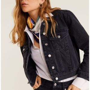 Mango Cropped Denim Jacket